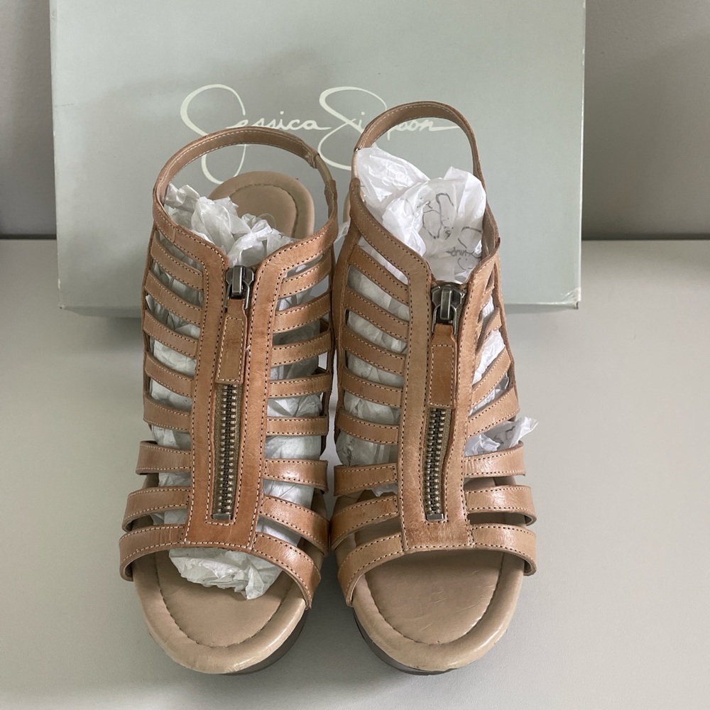 Jessica Simpson Brown Strappy Sandals